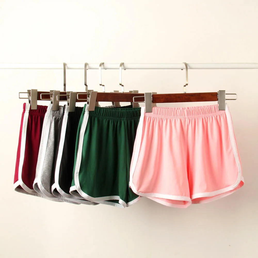 Модные повседневные женские разноцветные эластичные шорты короткие штаны летние пляжные тренировочные шорты
