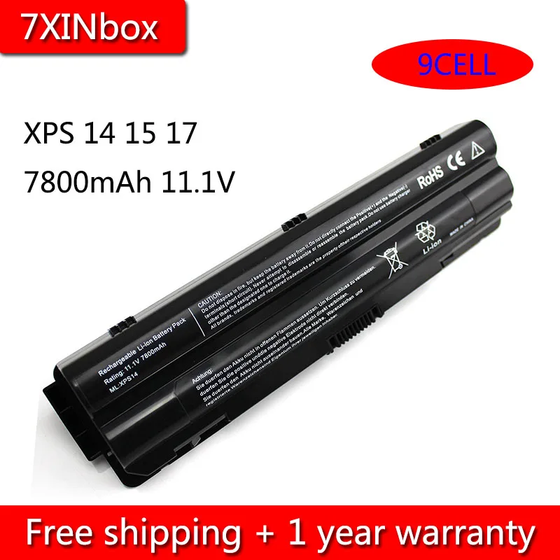 Аккумулятор для ноутбука Dell XPS 14 L401x 15 L501x 17 L702x J70W7 WHXY3 R795X JWPHF 7800 11 1 312 1123 мАч 1127