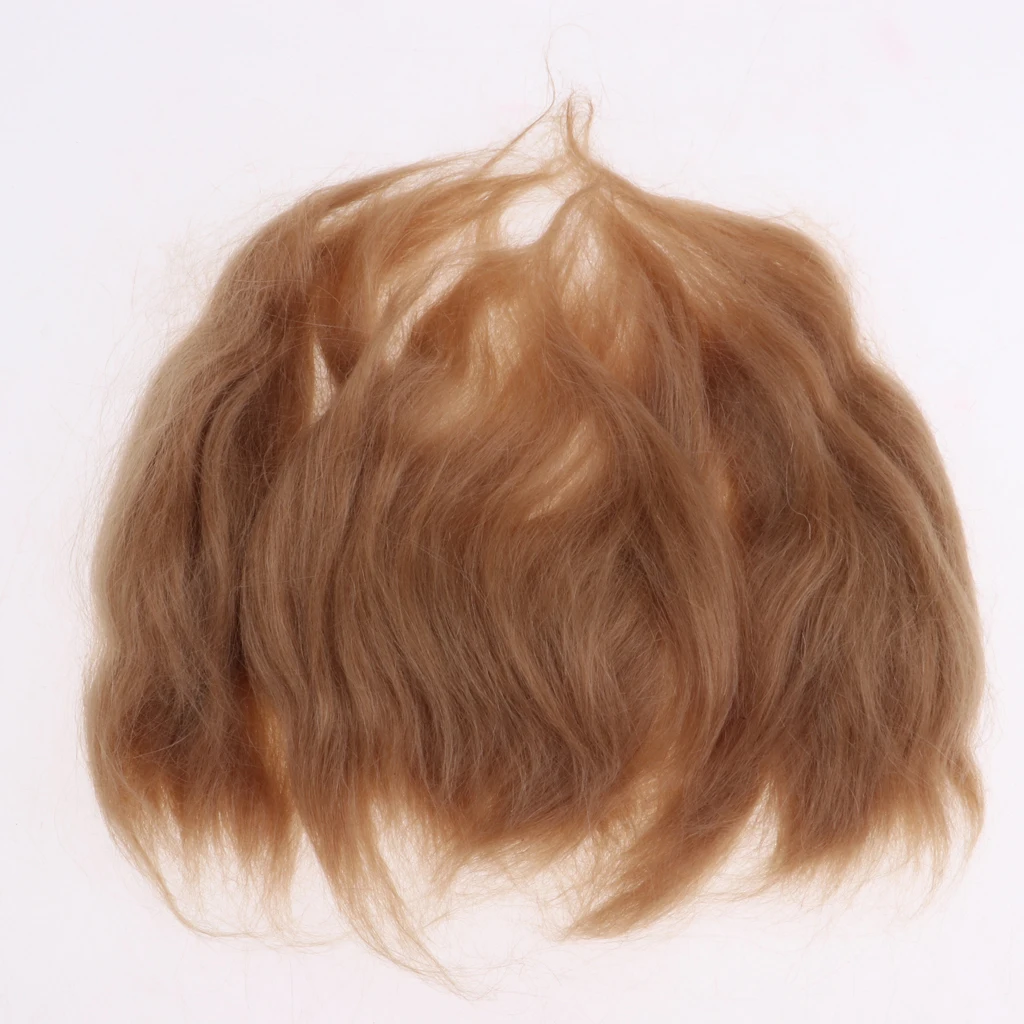 Brown Reborn Doll Supplies Premium Curly Mohair Baby Supplies 20g Handmade Dark