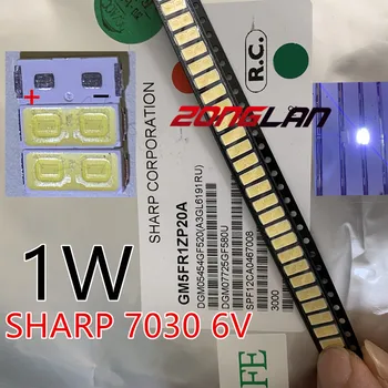 

50PCS For SHARP LED TV Application LED Backlight High Power LED 1W 6V 7030 Cool white LCD Backlight for TV