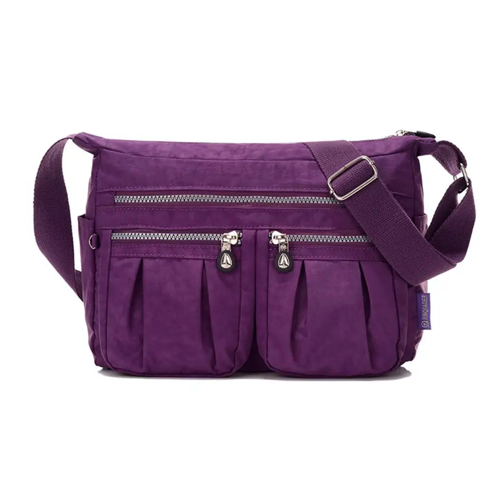 

Leisure Waterproof Nylon Women Shoulder Messenger Bag Crossbody Zipper Purse Pouch