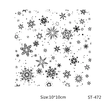 

AZSG Different Shapes Snowflake Clear Stamps/Seals For DIY Scrapbooking/Card Making/Album Decorative Silicone Stamp Crafts