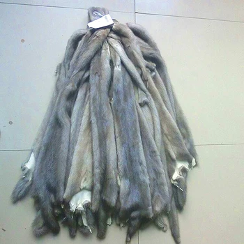 

Natural colour real mink fur pelt / Tanned geunine mink skin