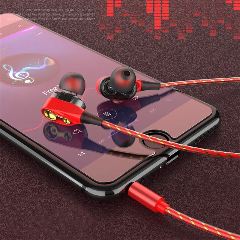 Наушники вкладыши для iphone 5s 6s 5 xiaomi bass гарнитура стереонаушники Samsung sony проводные