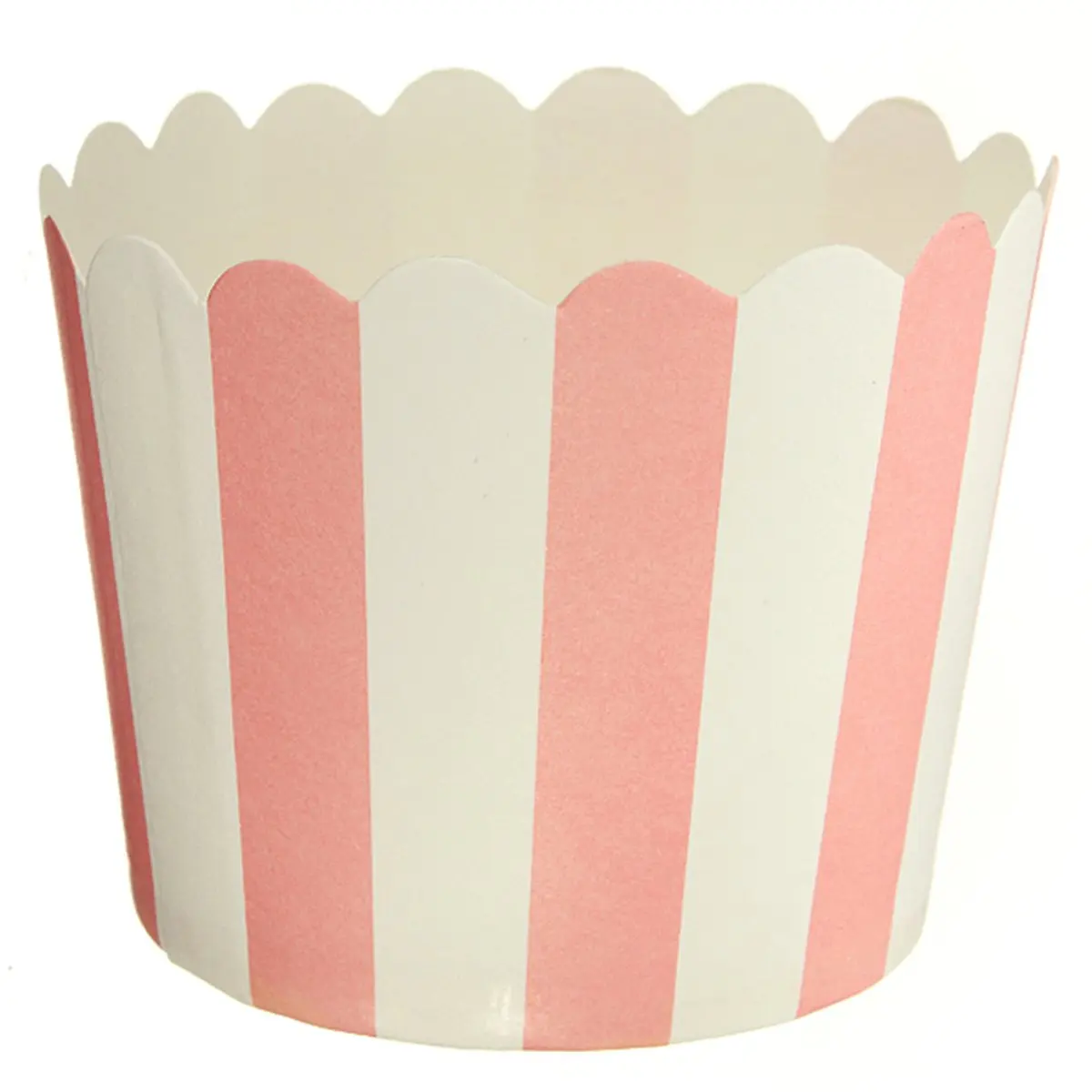 

50Pcs Rose Caissettes stripe Cupcake Paper Pour Muffins case Gateau Moule Decoration Bande Verticale