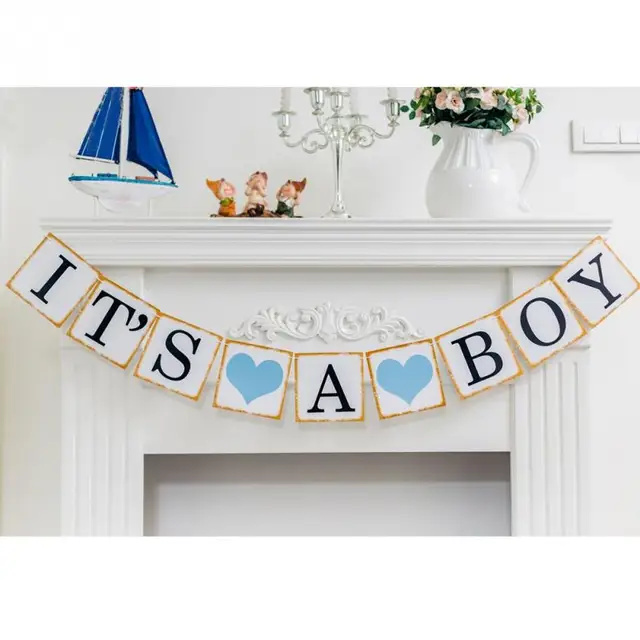 new baby birth celebration tool its a boy girl bunting party banner new baby banners