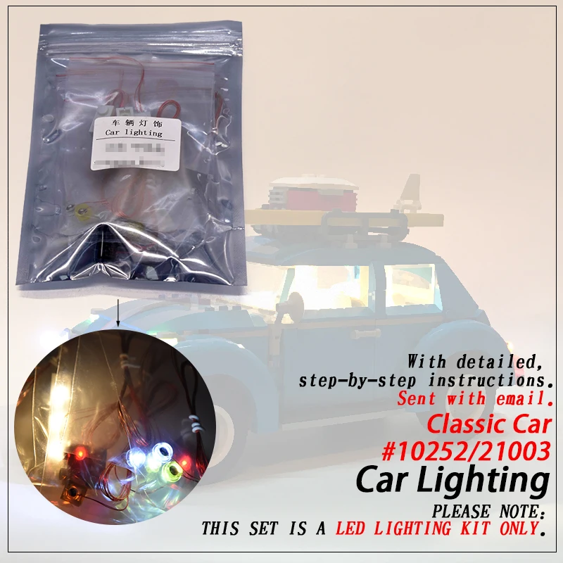 

Led Light Set (only light included ) For legoings 10252 Model Car Compatible 21003 Technic Creator Building Blocks Bricks Brick