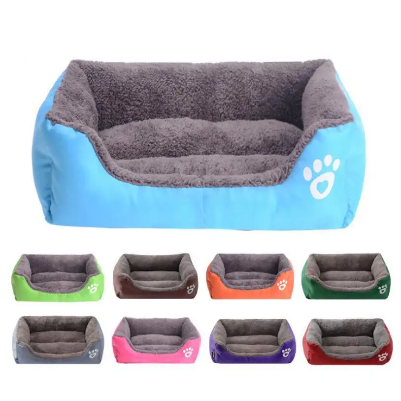 

Pet Dog/Cat Bed Puppy Cushion Mat Soft Warm Cotton Winceyette Kennel Dog Mat Blanket Thicken Bottom Waterproof Oxford Outside