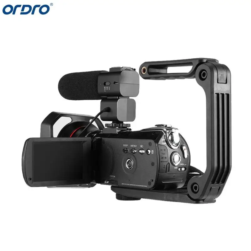 Ordro AC5 4K видеокамеры с микрофоном зум 12X FHD 24MP WiFi ips сенсорный экран цифровой оптический DV мини-видеокамеры
