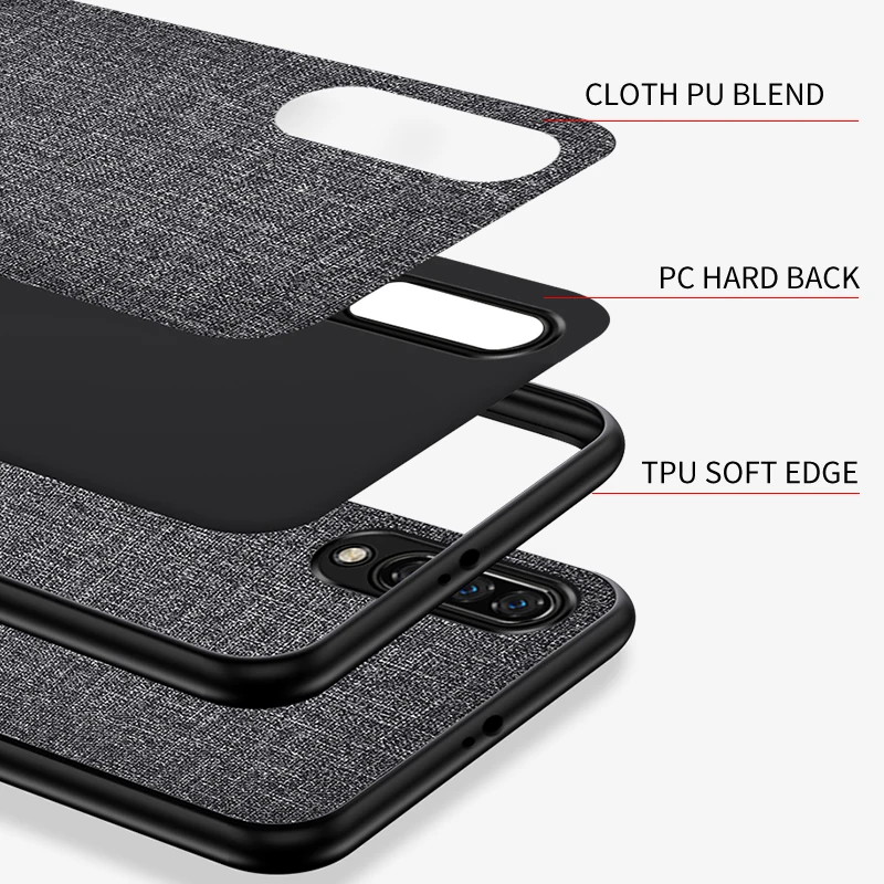 For Xiaomi Redmi K20 Case for Redmi Note 7 7S Pro go cover Soft TPU Silicon Cloth Fabrics Protective case For Xiaomi Mi 9 se