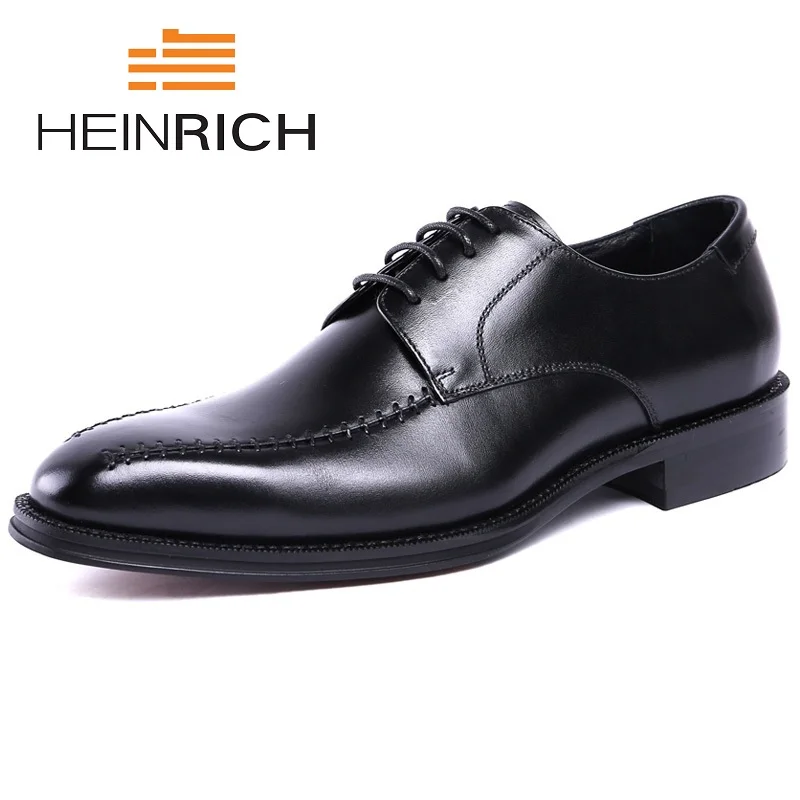 

HEINRICH New Brand Men's Dress Shoes Wear Comfortable Men Wedding Shoes Gentleman Man Business Leather Shoes Zapato Hombre