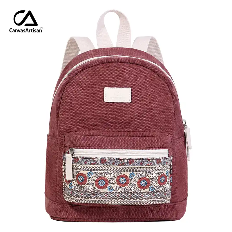 women's small canvas backpack