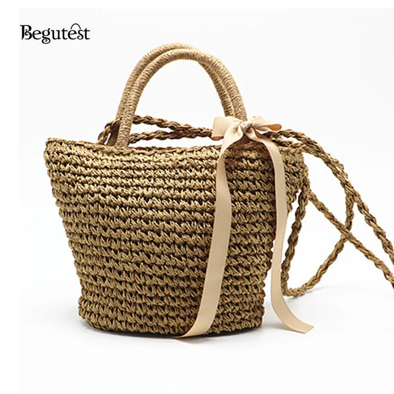 Buy Summer Fashion Straw Beach Bags For Women Luxury