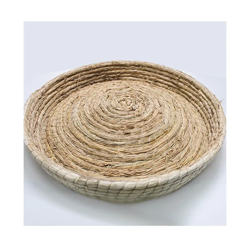  Large Space Pet Cat Scratch Board Bowl Nest Handmade Weaving Massage Scratching Pad Kitten Rabbit M