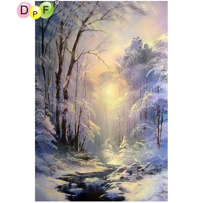 

DPF DIY The forest of chaoyang 5D diamond painting cross stitch home decor diamond embroidery crafts diamond mosaic full square