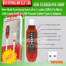 UMF кабель Многофункциональный загрузки все в 1 кабель USB2.0 к Micro USB кабель RJ45 к USB Женский Кабель+ type-C адаптер type C к USB3.0