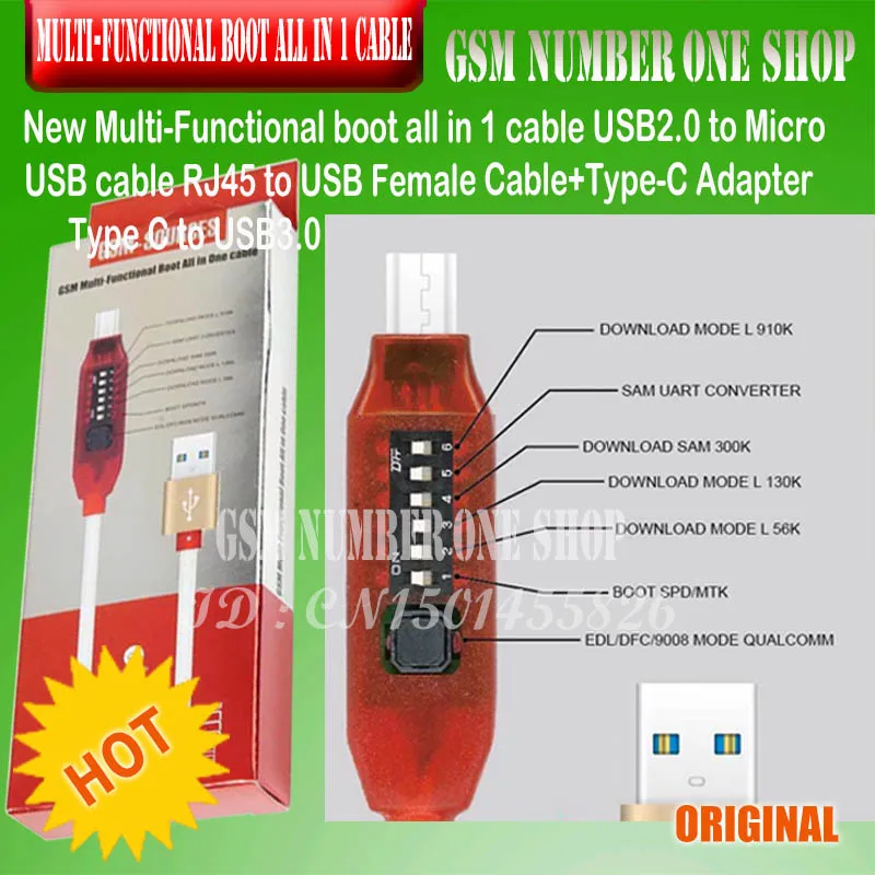 

New Multi-Functional boot all in 1 cable USB2.0 to Micro USB cable RJ45 to USB Female Cable+Type-C Adapter Type C to USB3.0