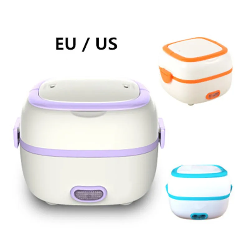 

Drop Shipping Portable Heating Lunch Box Food Warmer Lunch Box Electric Stainless Steel Food Warmer For Travel Car
