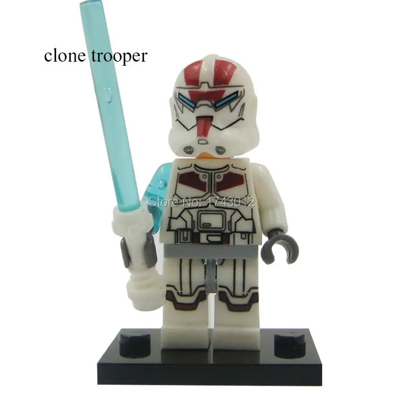 30 шт. Супер Герои Звездные войны JEK 14 Клон Trooper Хан Solo Luke Skywalker Кирпичи Строительные