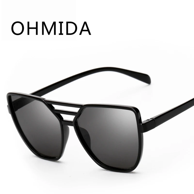 OHMIDA новые модные ретро очки кошачий глаз женские Винтажные Солнцезащитные