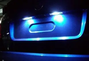 

SCOE Car Styling 2X 5SMD LED License Plate Light Lamp Bulb Source For Skoda Octavia 1U2 5E3 1U5 5E5 Blue Light Blue Yellow