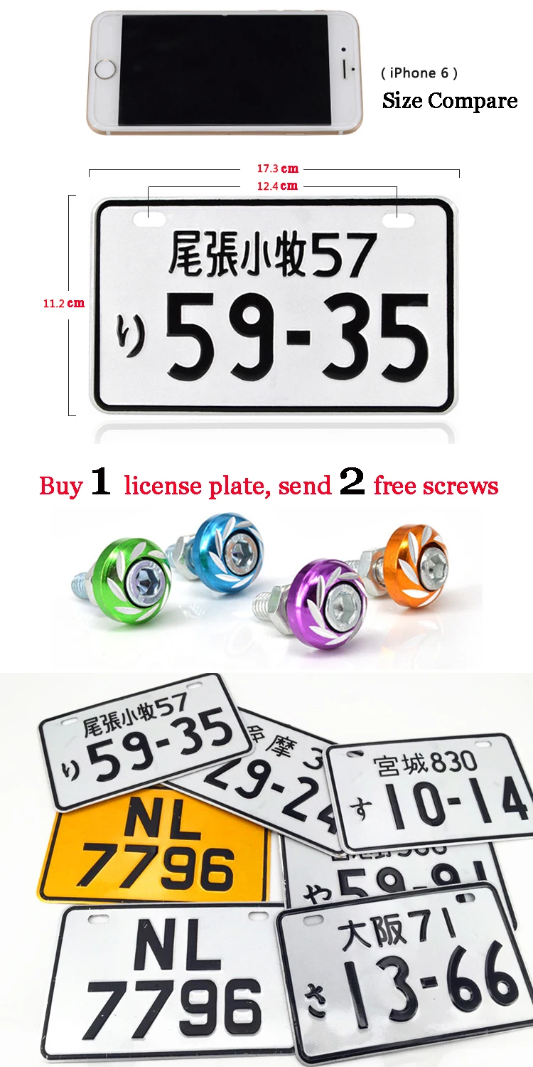 Foreign Electric bicycle motorcycle license plate 11