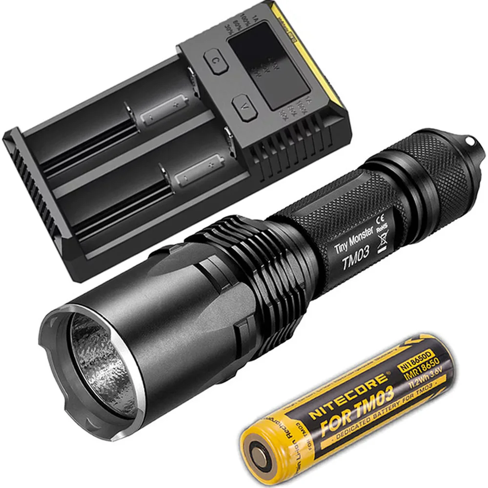 Фонарик NITECORE TM03 тактический фонарь с аккумулятором IMR18650 2800 лм 289 м | Лампы и