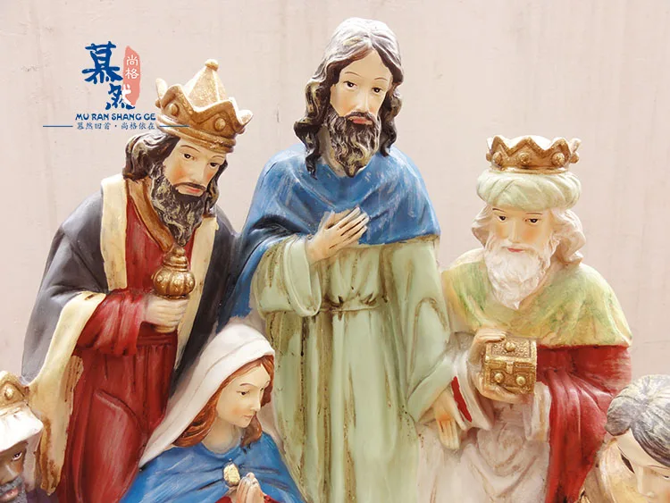 Поделки из резины Manger Group Иисуса рождения религиозная Церковь Иисуса украшения Бизнес подарок