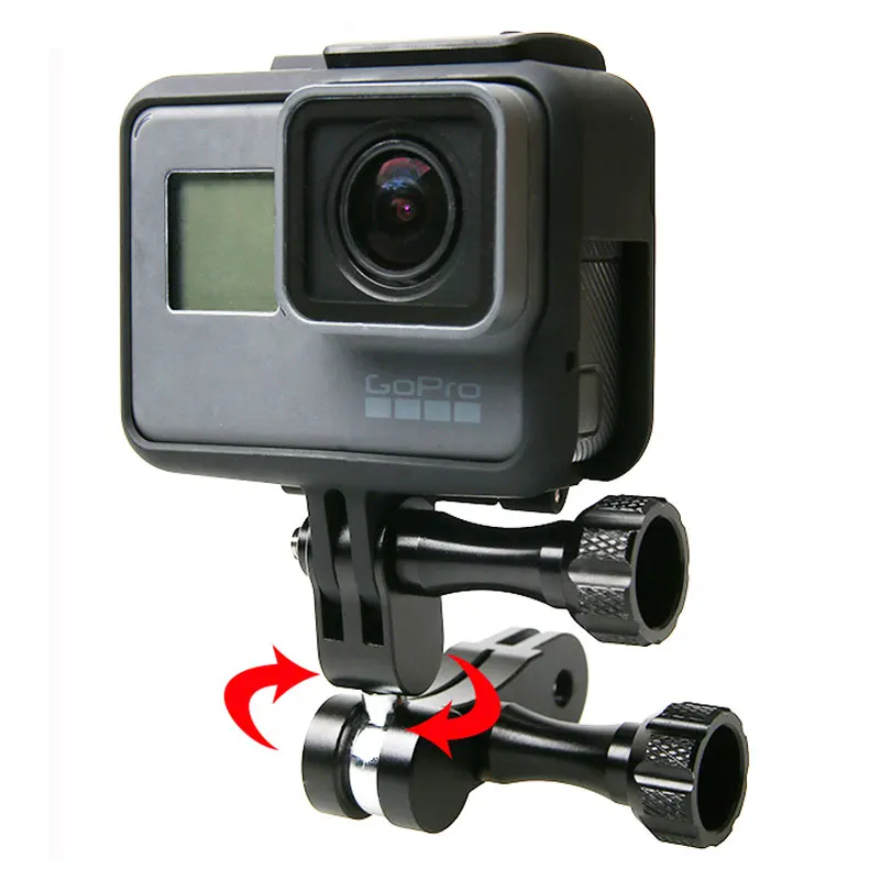 Action Camera Accessories Aluminum Alloy 360 Degree Swivel Rotating