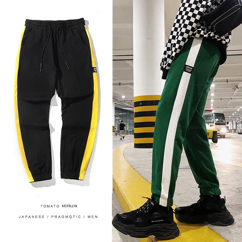 

Fashion Casual Men's Pants Pants Autumn And Winter New M-5XL Large Size Loose Feet Pants Tricolor Personality Youth Popular