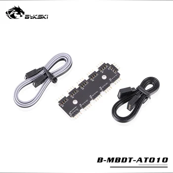 

Bykski 1 To 10 Channels Lighting Splitter Motherboard AURA HUB Support RGB & D-RGB Light Sync Cable