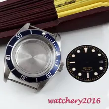 41 мм сапфировое стекло светящиеся знаки подходят 8205 8215 821A 2836 чехол для часов+ циферблат