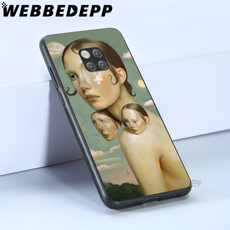 WEBBEDEPP художественный абстрактный Мужской мягкий чехол из ТПУ для Huawei Y6 Y7 Prime Y9 Mate 10