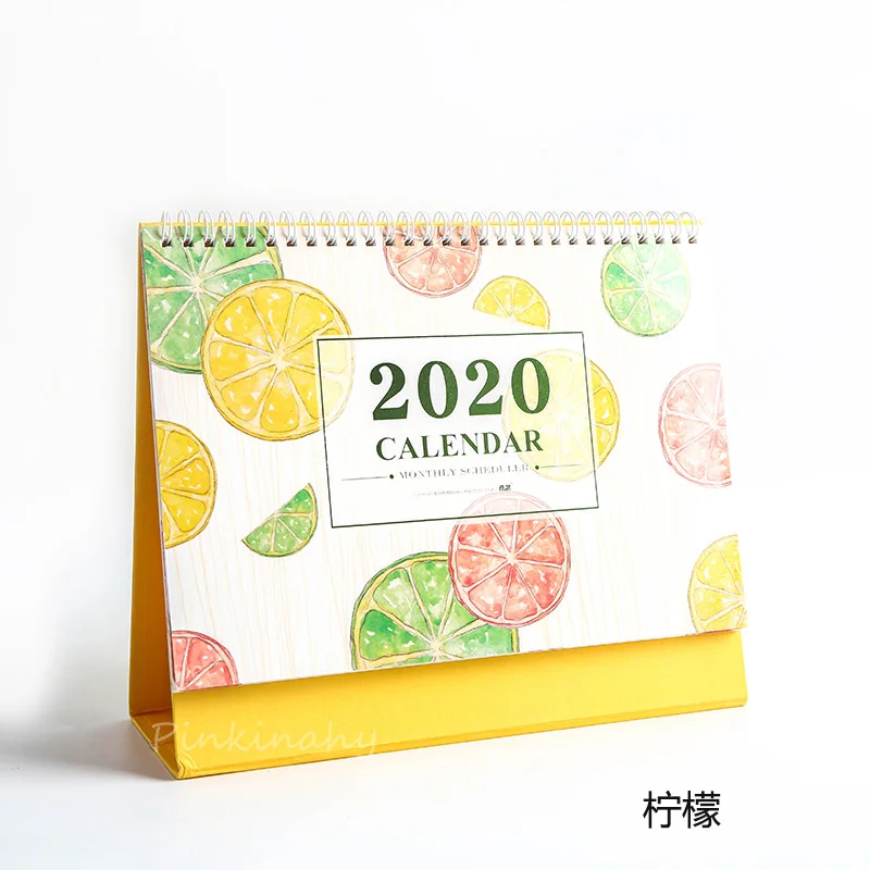 Creative Fruit Series Desktop Paper Calendar dual Daily Scheduler Large Table Planner Yearly Agenda Organizer - Цвет: 4