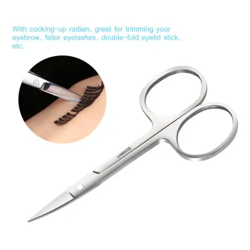 Pçs de Aço Inoxidável Olho Sobrancelha Maquiagem Ferramentas Cílios Postiços Clip Removedor Cabelo Pinças Trimmer Scissor Kit Cosmético 4 3 Cheap Pinça de sobrancelha