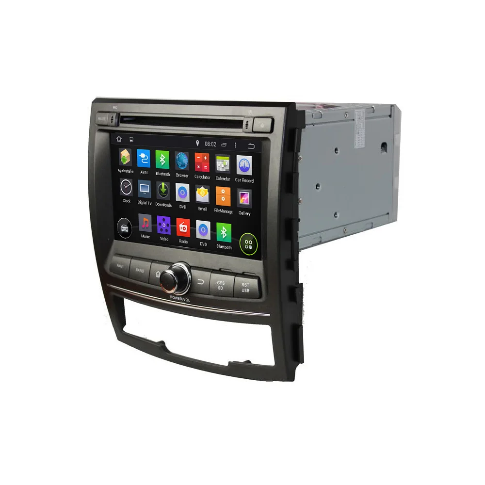 Discount OTOJETA Android 8.0 car DVD player octa Core 4GB RAM 32GB rom for SsangYong Korando 2010+ radio touch screen stereo head units 3