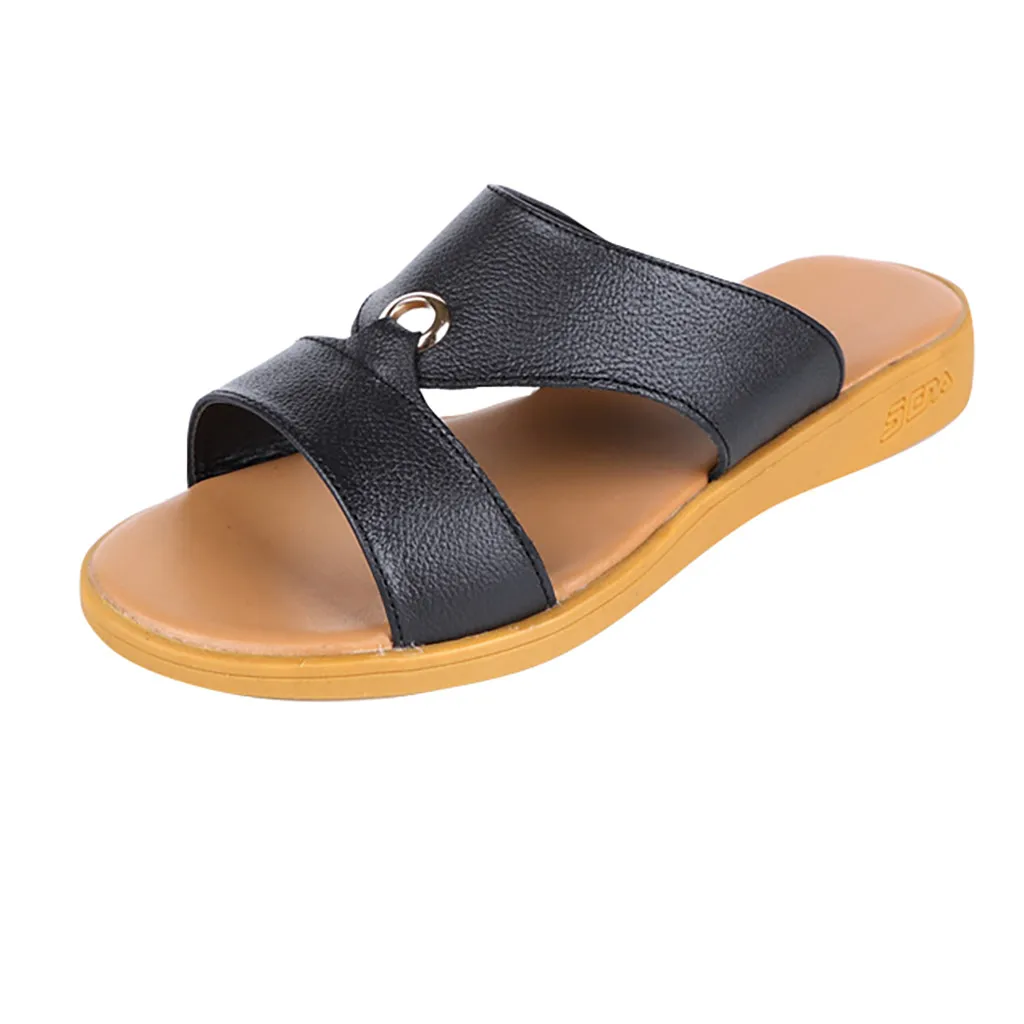 

SAGACE New Fashion Summer Slippers Women Soft Soles Casual Flat Soles Beach Home Slippers Women Sandals