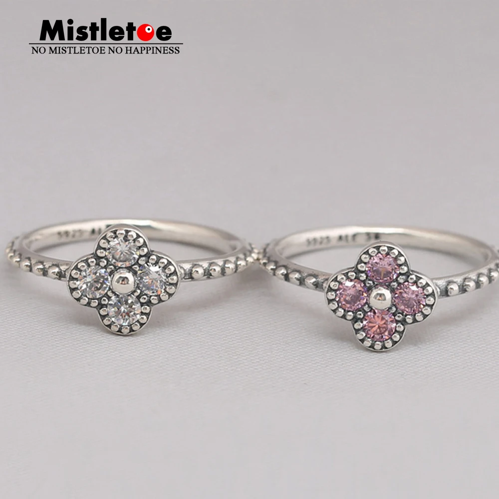 807 24 De Réductionvéritable 925 En Argent Sterling Oriental Blossom Bague Fleur Rose Cz Compatible Avec Européenne Bijoux Dans Anneaux De Bijoux
