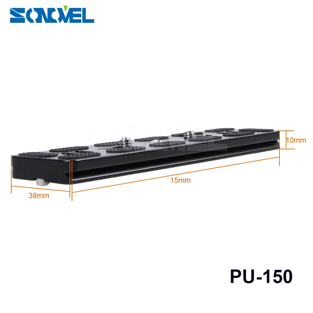 БЫСТРОРАЗЪЕМНАЯ пластина PU100/PU120/PU150/PU200 с винтовым креплением 1/4 &quotдля Arca Swiss Benro