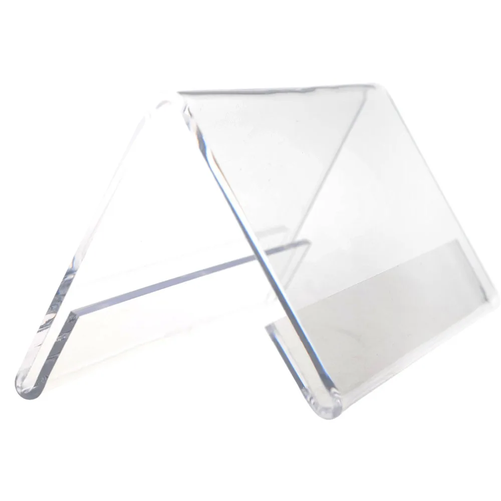 Acrylic V Shape Sign Display Holder, Nameplate Holder, Table Number Holder