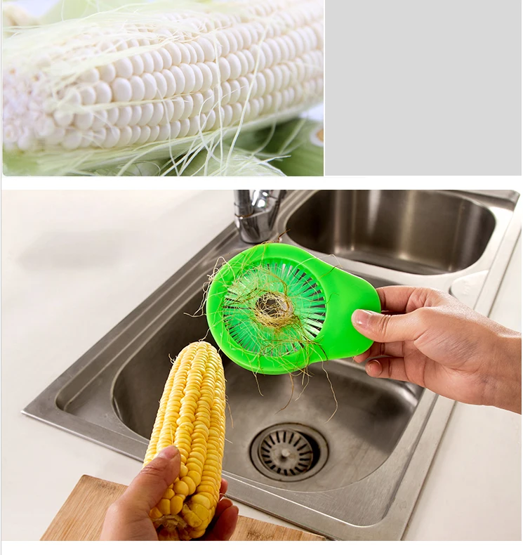 Multi-function portable corn brush stitching to be brushed The kitchen dermal tool.Kitchen tools that don't stick (2)