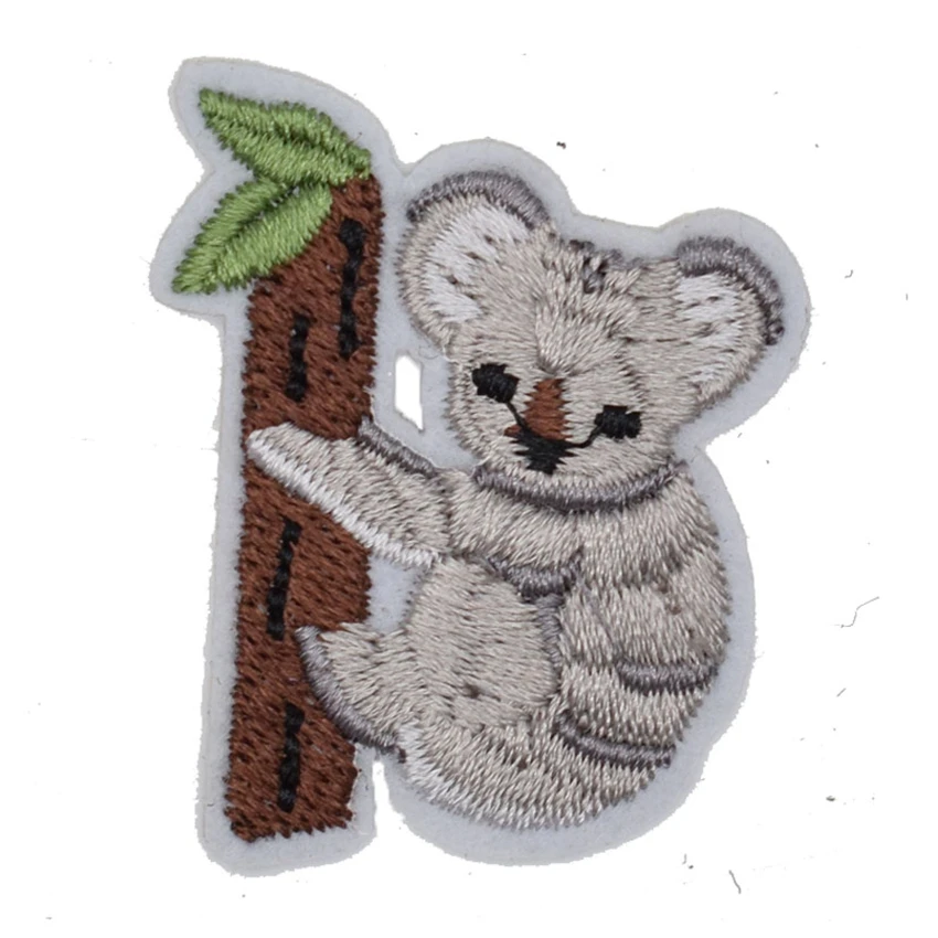 1 шт. вышитая нашивка Koala для одежды с аппликацией в виде животных детская одежда