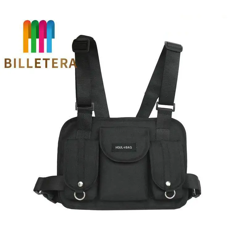 

BILLETERA fashion chest rig waist bag hip hop street wear functional tactical chest bag cross shoulder bags