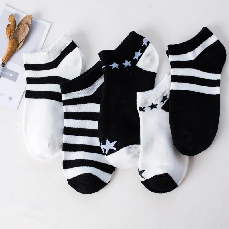 

5 Pair/lot cute cat animal print Ankle Socks Girls Funny happy Short Socks Low Cut Summer Boat Socks Candy Color Slipper Socks