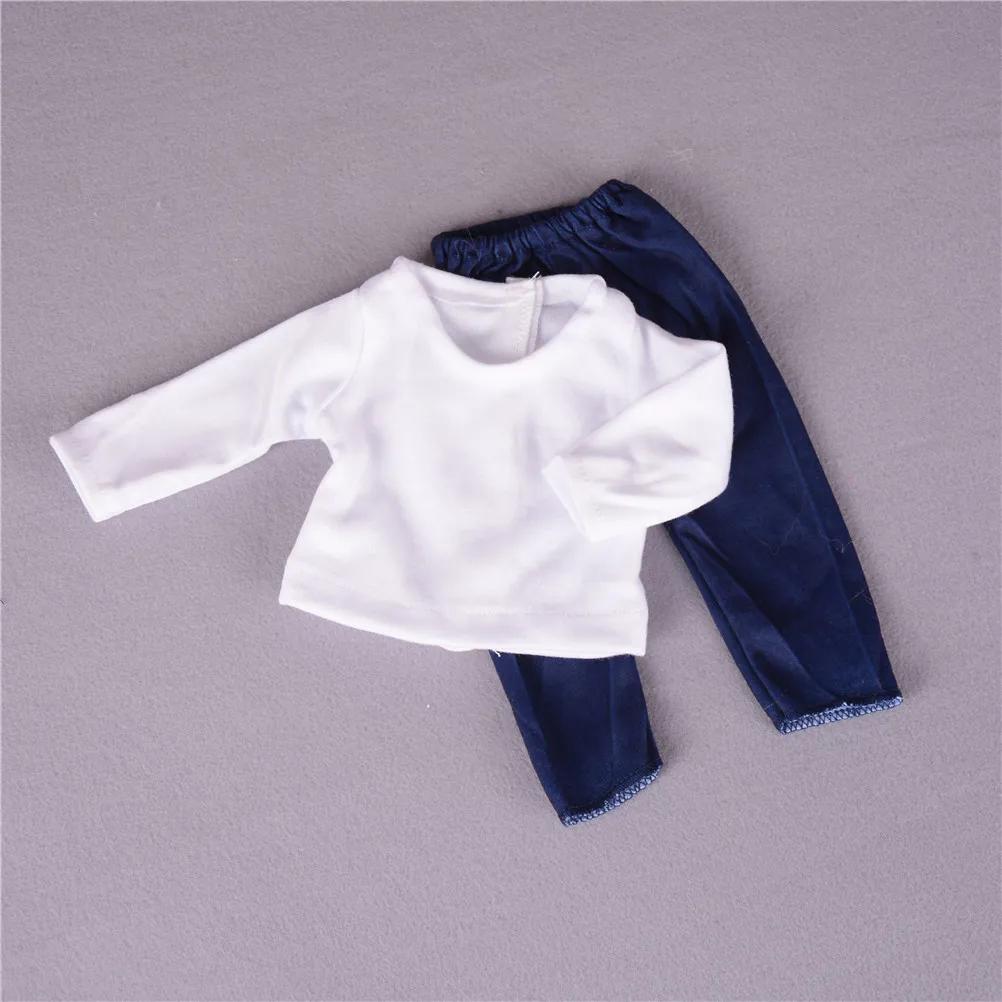 

2PCS/Set Casual T-shirt Pants Outfit Girls clothing set Fit For 18 inch Our Generation Doll accessories