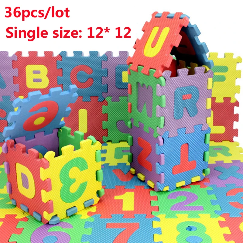 

New Arrive 36pcs/lot Numbers+Letters Environmentally Baby Carpet Puzzle,Puzzle Eva,Baby Play Mat Puzzle Foam Floor PM036