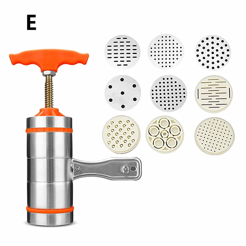 Ручной прибор для лапши из нержавеющей стали машина для изготовления макарон соковыжималка для овощей и фруктов пресс-устройство Spaetzle спагетти форма