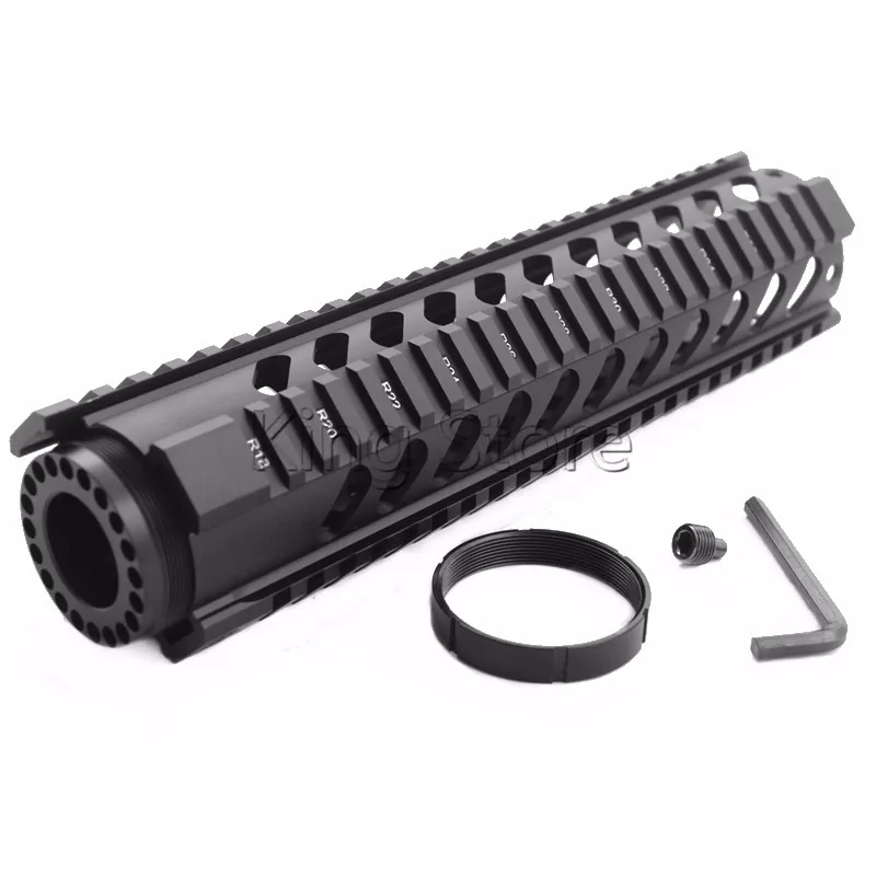 10 "Handguard подходит. 223 Rifle Quad Rail Handguard Free Float Стрельба Тактический M16 M4 AR-15 ручной Gurad