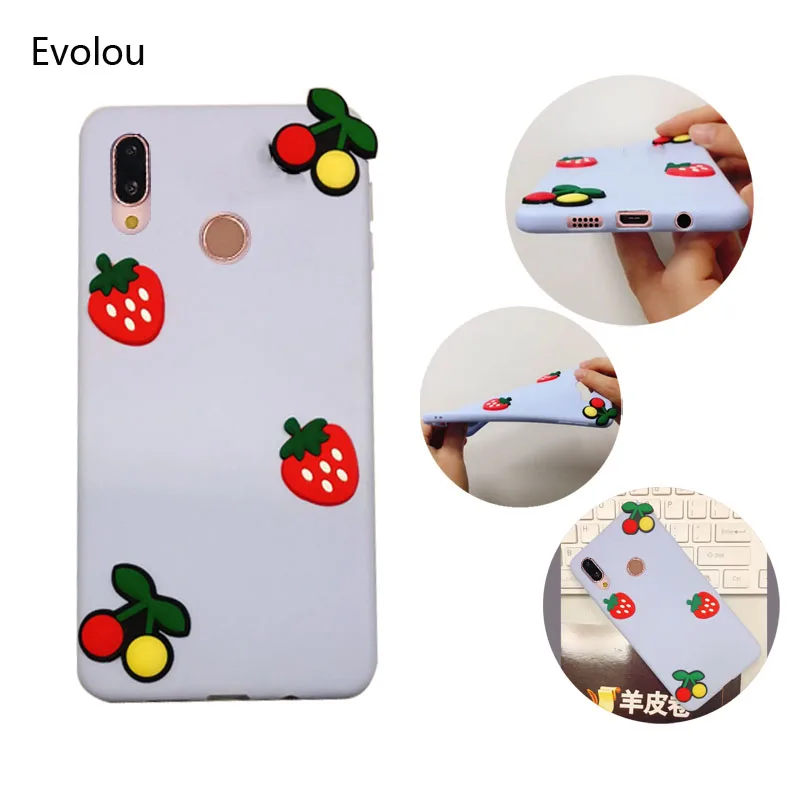 

Cartoon Soft Silicone Case For Xiaomi Redmi Note 7 Pro 5 plus note 5 6 Pro 6A Cover Cute DIY Fruit Burger Sunflower Phone Cases