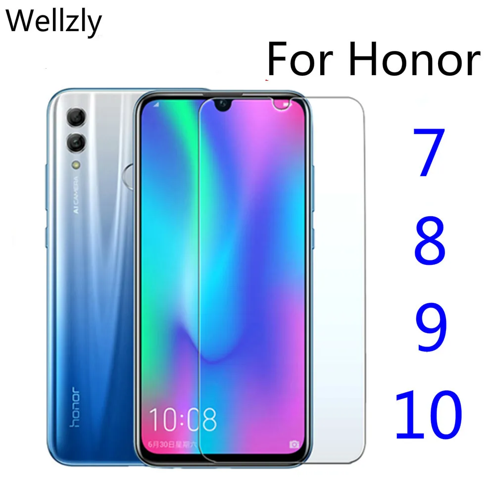 Закаленное стекло 9H для Huawei honor 10 Lite 9 8 7 защитная пленка экрана Honor легкая